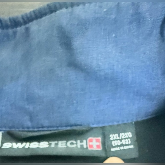 Swiss Tech Blue Windbreaker Lightweight Jacket - Picture 4 of 6